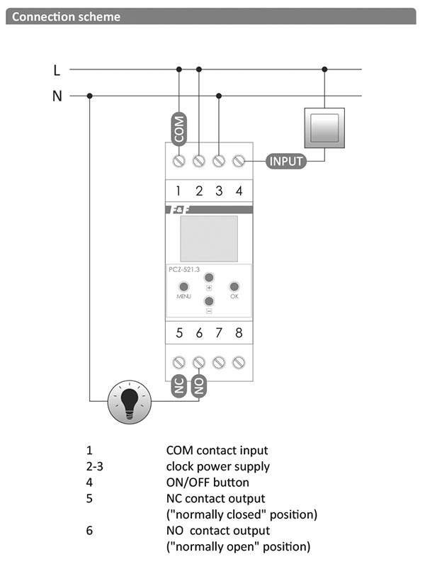 Programmable control timer PCZ-521 PLUS